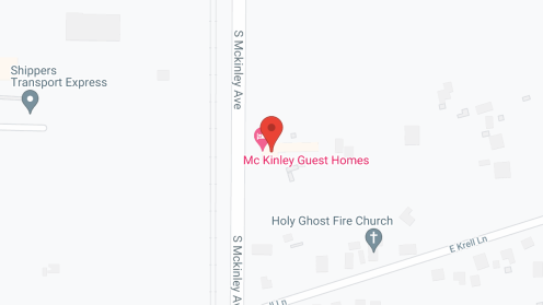 Map of the neighborhood around Golden Memories
