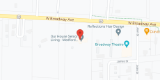 Our House Senior Living in google map