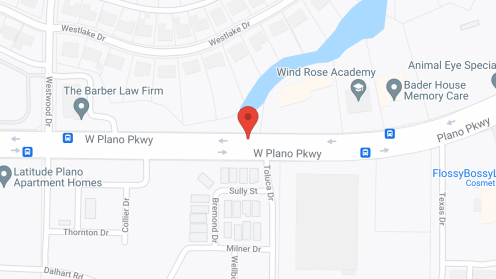 Map of the neighborhood around Bader House - Plano