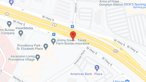 Map of the neighborhood around Ascension Living Providence Village