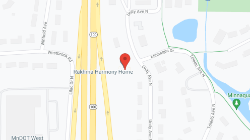 Map of the neighborhood around Harmony House