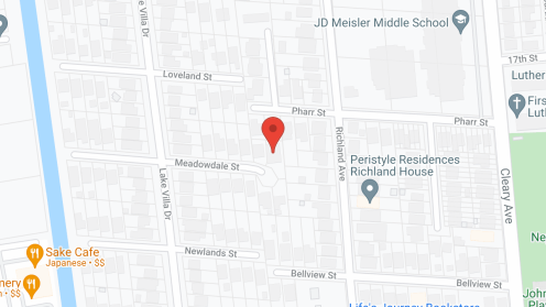 Map of the neighborhood around Serenity Senior Residence