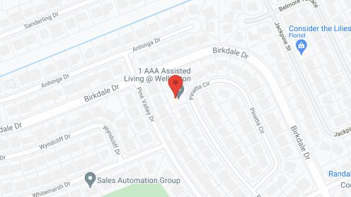 Map of the neighborhood around 1 A A A Assisted Living @ Wellington