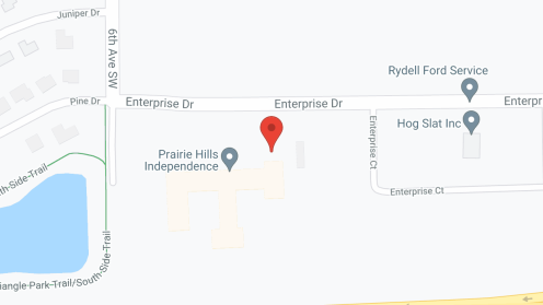 Map of the neighborhood around Prairie Hills at Independence