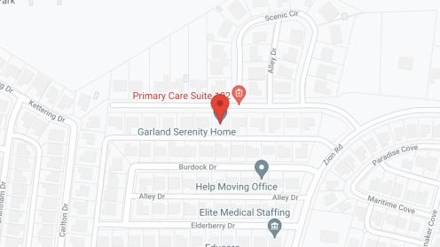 Map of the neighborhood around Garland Serenity Home