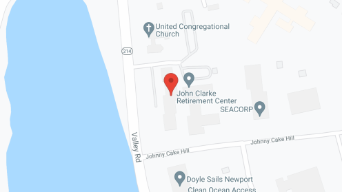 Map of the neighborhood around The John Clarke Retirement Center