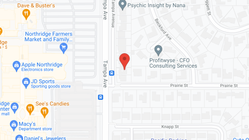 Map of the neighborhood around Northridge Golden Nest Inc.