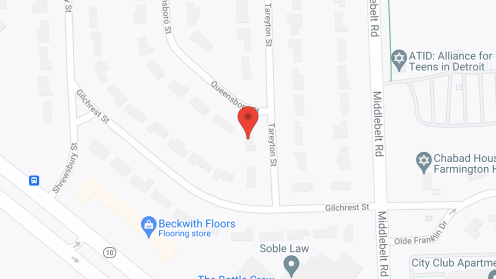 Map of the neighborhood around Bloomfield Villa