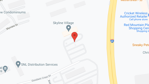 Map of the neighborhood around Skyline Village at Red Mountain