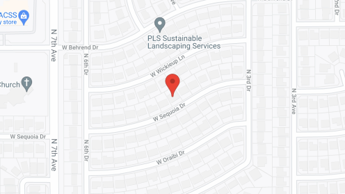 Map of the neighborhood around Caring Haven Homes