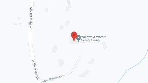 Map of the neighborhood around Willows and Water