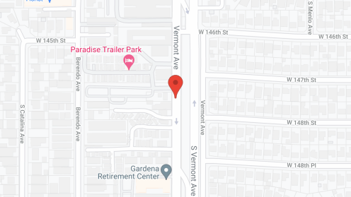 Map of the neighborhood around Gardena Retirement Center