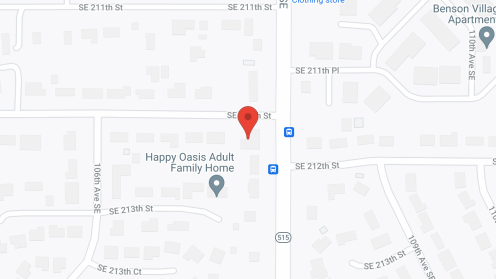 Map of the neighborhood around Golden Care