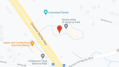 Map of the neighborhood around Spring Arbor of Severna Park