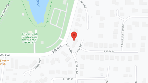 Map of the neighborhood around Titlow Adult Family Home