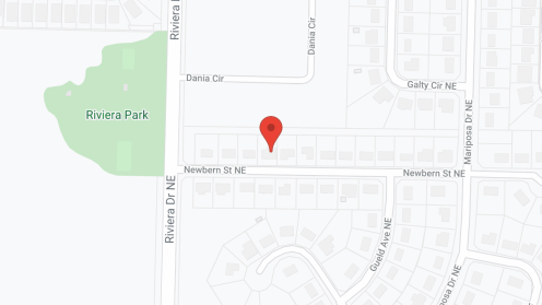 Map of the neighborhood around Guiding Light Senior Living