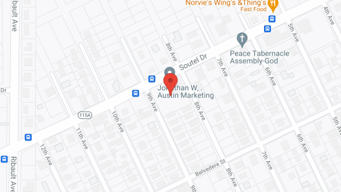 Map of the neighborhood around The Inn at Aging Grace