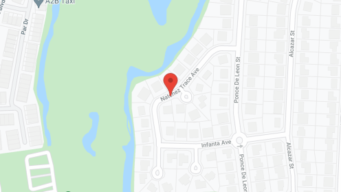 Map of the neighborhood around Cassie's Castle I