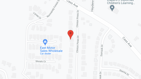 Map of the neighborhood around Clinton Meadows
