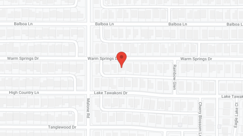 Map of the neighborhood around Nedges Nest