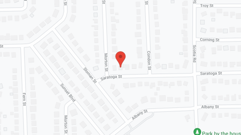 Map of the neighborhood around Sunset on Saratoga