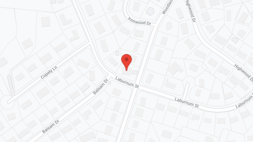Map of the neighborhood around Avalon House on Laburnum Street