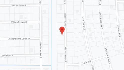 Map of the neighborhood around Harmony Meadows