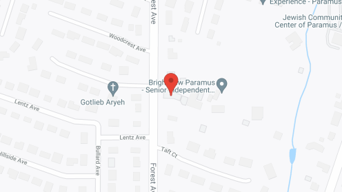 Map of the neighborhood around Brightview Paramus