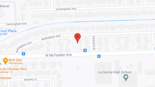 Map of the neighborhood around Diamond Manor