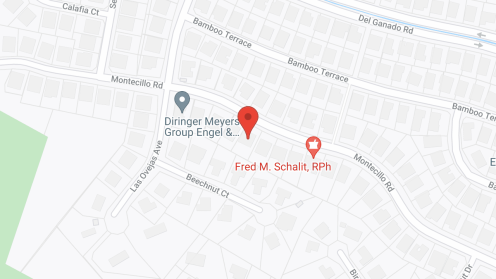 Map of the neighborhood around L'Chaim House