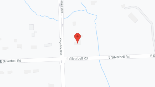 Map of the neighborhood around Silverbell Manor
