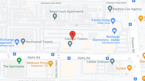 Map of the neighborhood around Golden Heart Senior Care Of Dallas