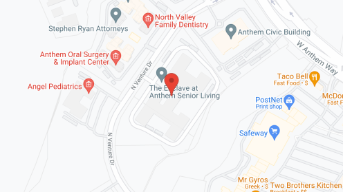Map of the neighborhood around The Enclave at Anthem Senior Living