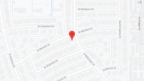 Map of the neighborhood around Villa Jean V