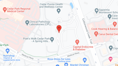 Map of the neighborhood around The Monarch at Cedar Park