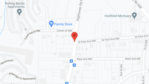Map of the neighborhood around Villa Palazzo