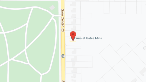 Map of the neighborhood around Aria at Gates Mills