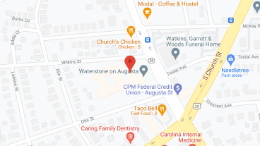 Waterstone on Augusta in google map