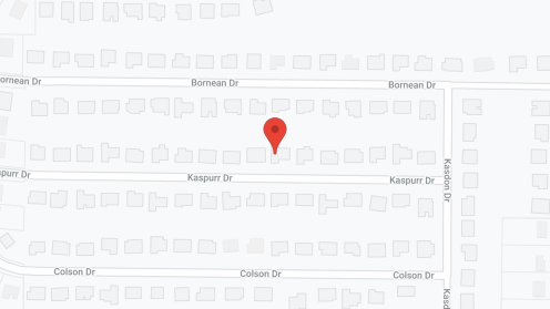 Map of the neighborhood around Avendelle at Garner