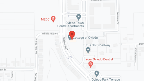Map of the neighborhood around Memory Lane Cottage at Oviedo