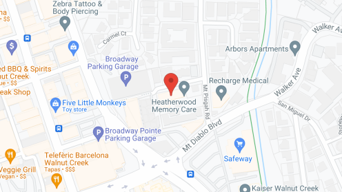 Map of the neighborhood around Heatherwood