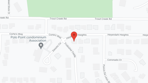 Map of the neighborhood around Legacy Estates