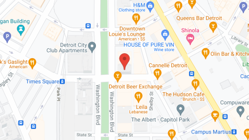 Map of the neighborhood around Kamper Stevens Apartments