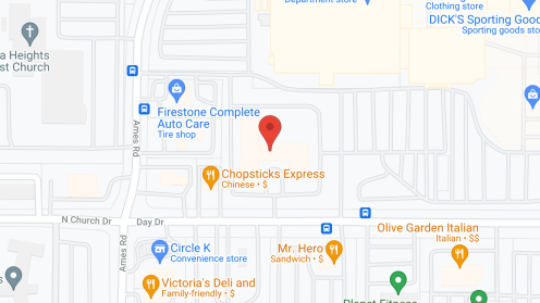 Map of the neighborhood around Vista Springs Greenbriar