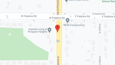Sunrise of Prospect Heights in google map