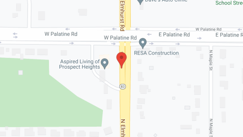 Map of the neighborhood around Sunrise of Prospect Heights