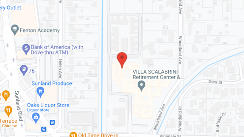Map of the neighborhood around Villa Scalabrini