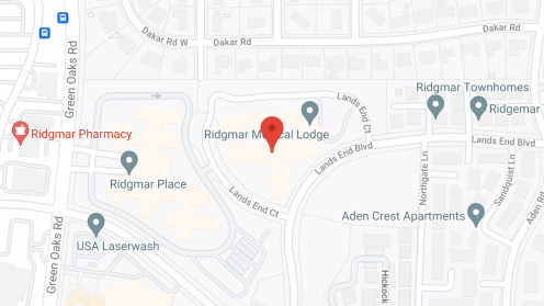 Map of the neighborhood around Ridgmar Medical Lodge
