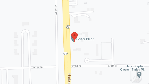 Map of the neighborhood around Porter Place Memory Care