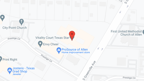 Map of the neighborhood around Vitality Court Texas Star